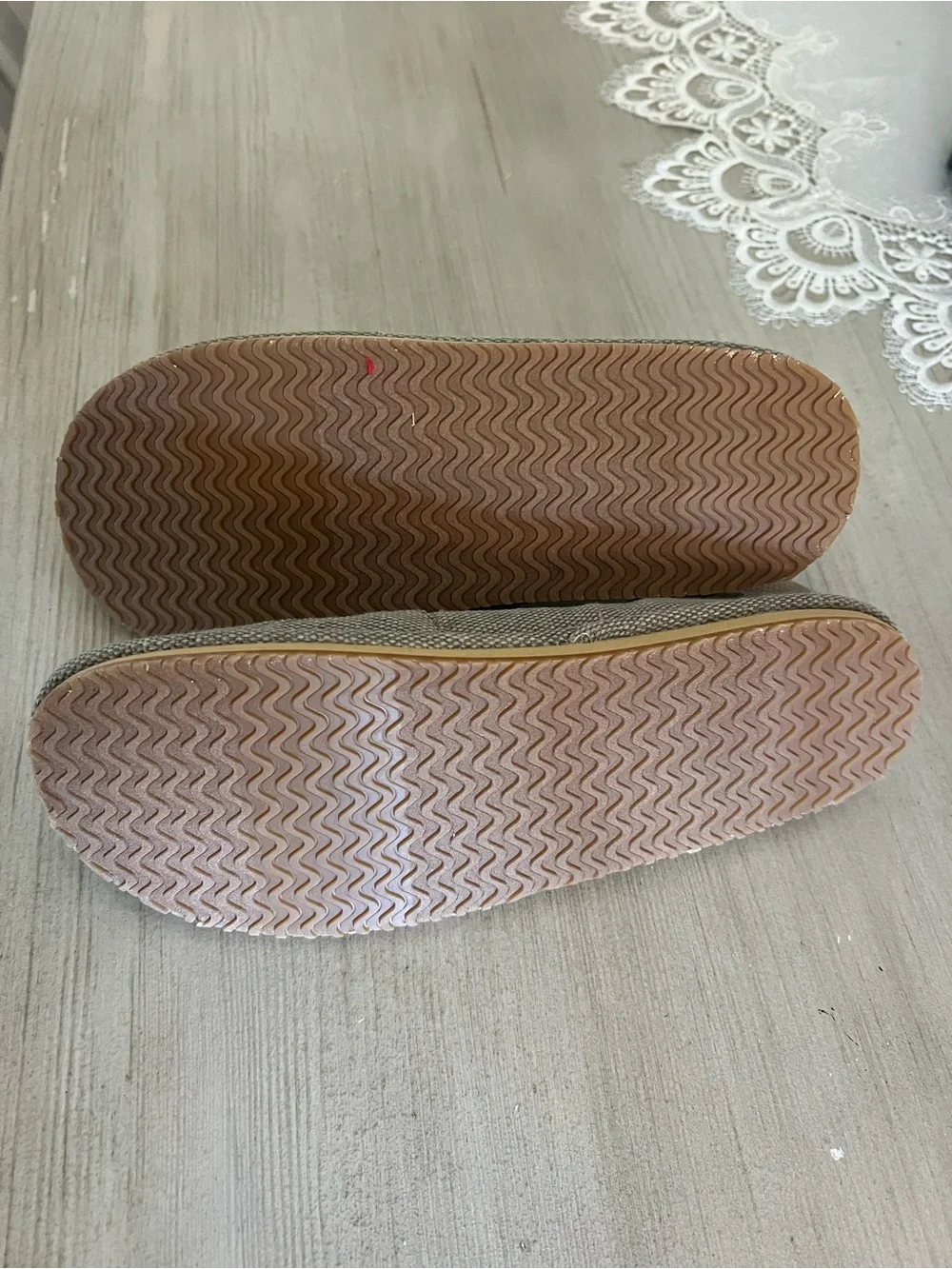 The Children’s Place Slip-On Canvas Loafers • Light Beige • NEW WITHOUT TAGS